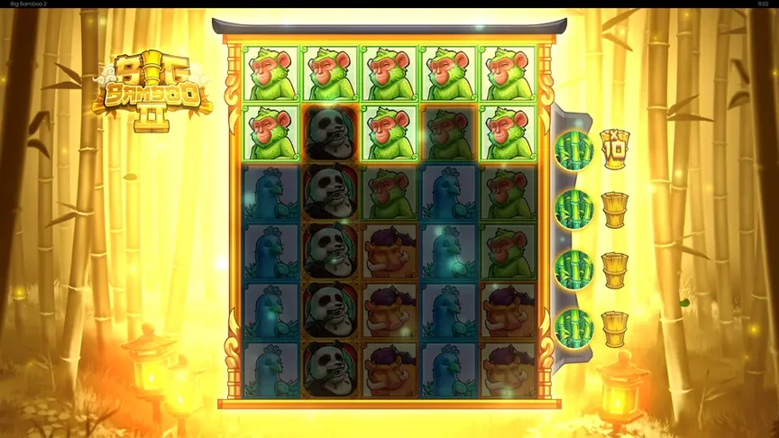 Free Spins z Low Symbol Meter i Persistent Frames Gold/Diamond na siatce